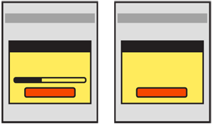 Single choice Confirmation dialogues are important variations. When the user must be notified of something they cannot alter, but which will effect them, such as a dropped call or frozen system, informing the user even when they have no choice is better than not telling them at all. Processes that require a Wait Indicator widget will also often be in Confirmation dialogues, either with a "Cancel" button as shown here, or without.