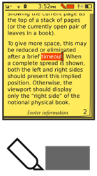 Other symbols that replace input methods in function, such as select and highlight -- shown here -- may also replace the Input Method Indicator when active.