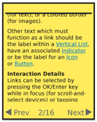 Links are clearly differentiated from the text in which they appear, and cannot be confused with any other text styling.