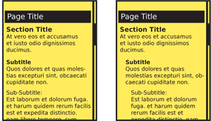 Figure 1-15. Build all content with a hierarchy and title sections to follow, and express this to the end user.